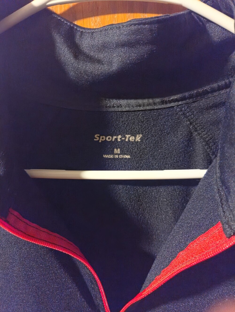 Sport-Tek Men's Black Jacket with Red Trim